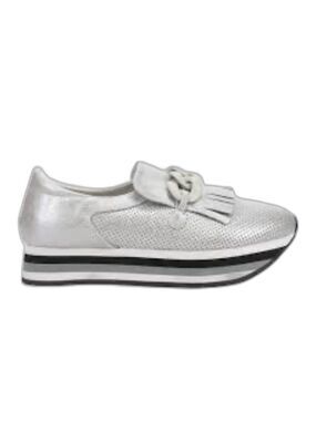 Coconuts by Matisse Bess Silver Metallic Slip-On Platform Loafer